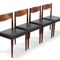 Mid Century Danish Modern Teak Dining Chairs by Poul Volther for Frem Rojle