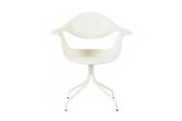 Mid Century White Swag Chair by George Nelson for Herman Miller