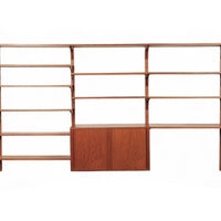 Mid Century Danish HG Teak Wood Modular Wall Unit Shelving & Bookcase