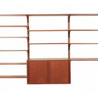 Mid Century Danish HG Teak Wood Modular Wall Unit Shelving & Bookcase