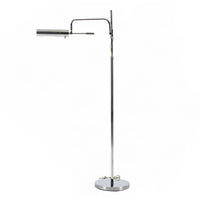 Mid Century Silver Floor Lamp Sarfatti Style