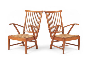 Vintage Mid Century Dutch Wooden Lounge Chairs by Vero Stoel