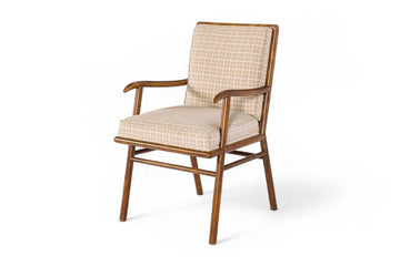 Mid Century Wood & Upholstery Arm Chair by Robsjohn-Gibbings for Widdicomb