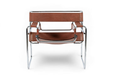 Mid Century Brown Wassily Lounge Chair by Marcel Breuer
