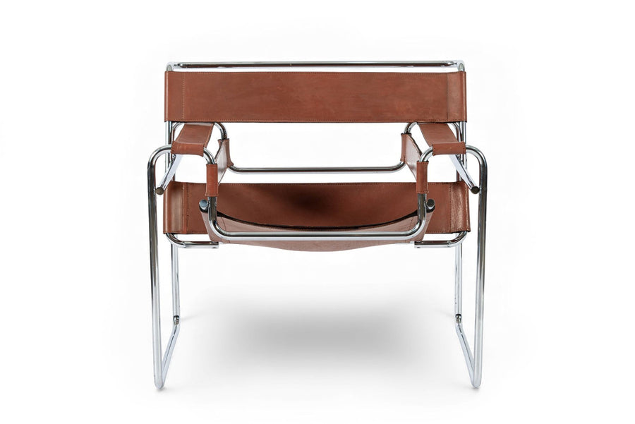 Mid Century Brown Wassily Lounge Chair by Marcel Breuer