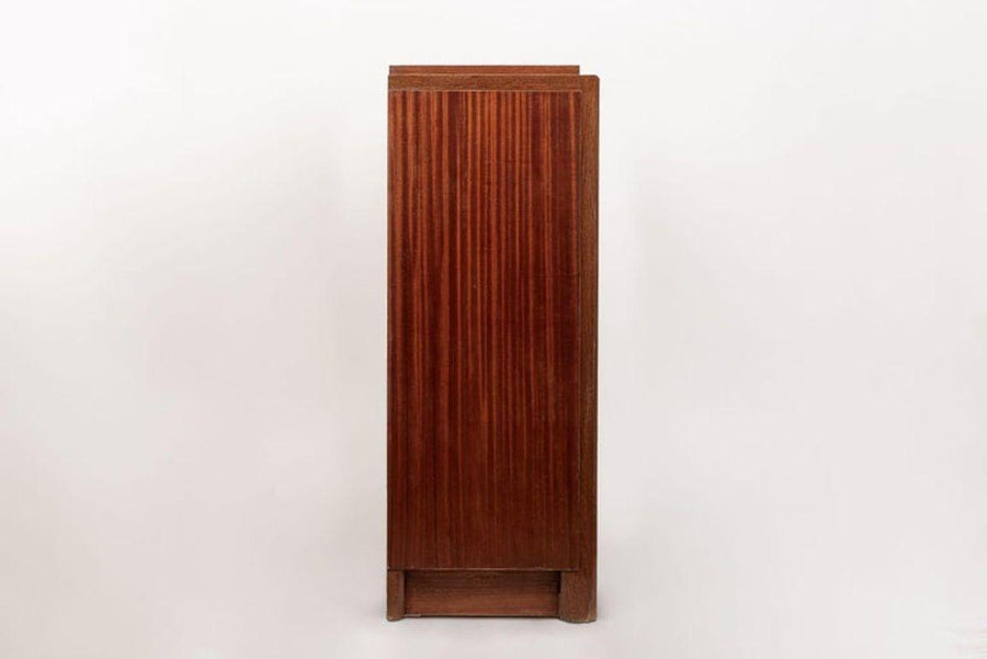 Antique French Art Deco Mahogany Sideboard Cabinet by Andre Sornay