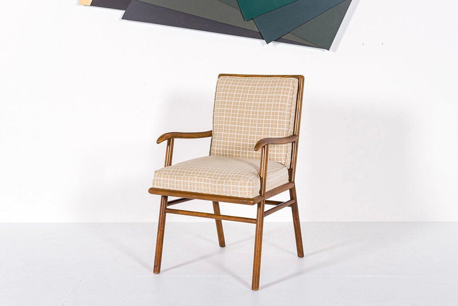 Mid Century Wood & Upholstery Arm Chair by Robsjohn-Gibbings for Widdicomb