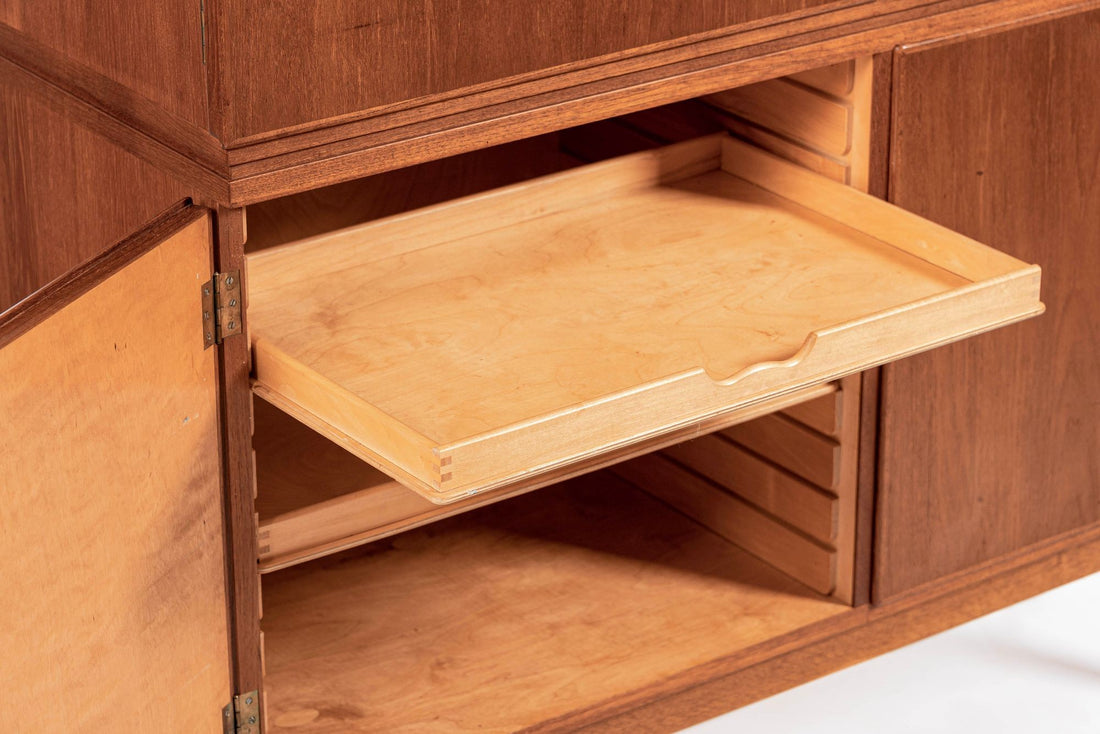 Mid-Century Scandinavian Teak Wood Storage Cabinet in the Style of Afdal
