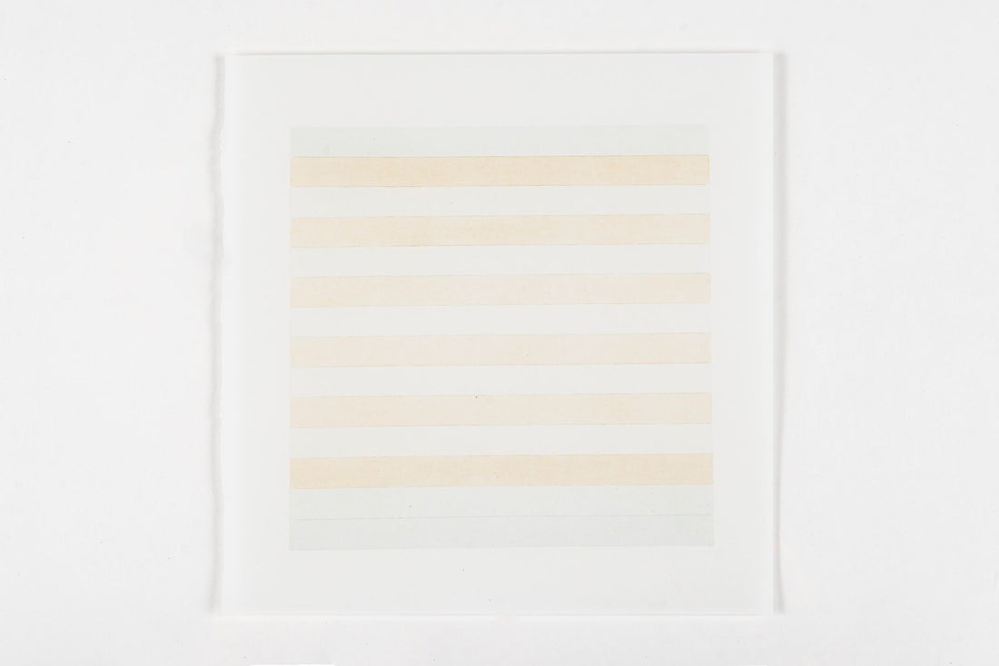 Agnes Martin Limited Edition Lithograph Print Set of 10, Minimalist Abstract Wall Art, 1990s