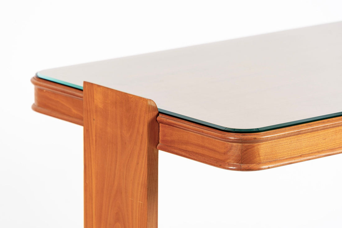 Antique French Art Deco Dominique Lemonwood Desk 1930s