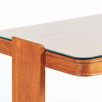 Antique French Art Deco Dominique Lemonwood Desk 1930s