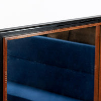 Antique Art Deco Wood Vanity Mirror & Stool by Donald Deskey for Widdicomb 1930s