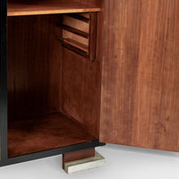 Antique Art Deco Maple Wood Mirrored Armoire Cabinet 1930s