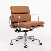 Eames Herman Miller Brown Leather Desk Chair Soft Pad 2000s