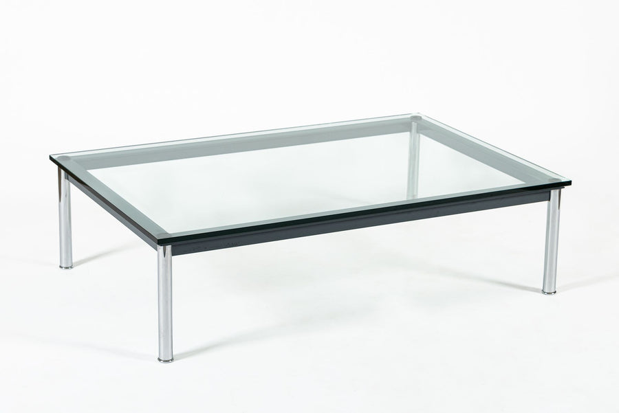 Bauhaus LC10-P Low Glass Coffee Table by Le Corbusier for Cassina