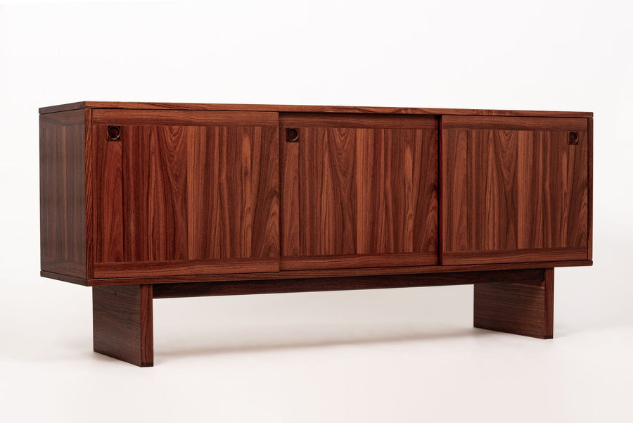 Mid Century Danish Modern Rosewood Credenza or Sideboard Cabinet