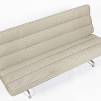 Vintage Mid-Century Modern Eames Model 3473 Tan Sofa for Herman Miller, 1960s