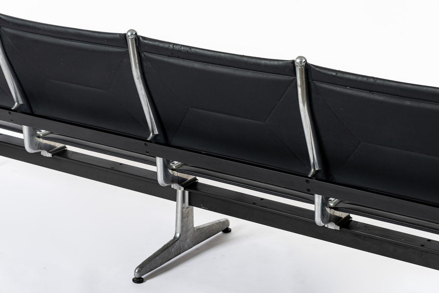 Mid Century Eames for Herman Miller Black Tandem Sling Seating 1990s