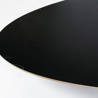 Eames Surfboard ETR Coffee Table for Herman Miller, Black Mid Century Modern Table
