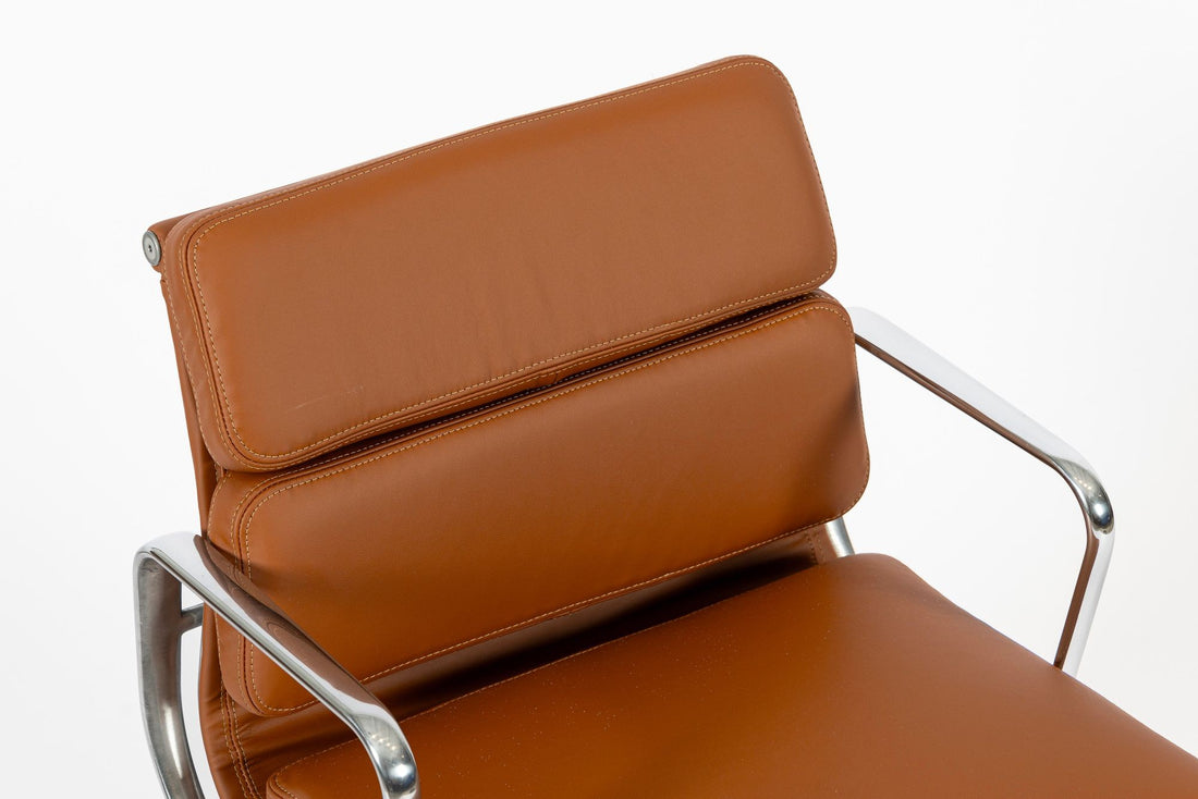 Eames for Herman Miller Brown Leather Office Chair 2000s