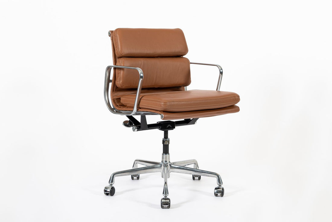 Eames for Herman Miller Brown Leather Office Chair 2000s