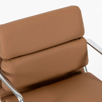 Eames for Herman Miller Aluminum Group Office Chair in Schumacher VEGAN Leather