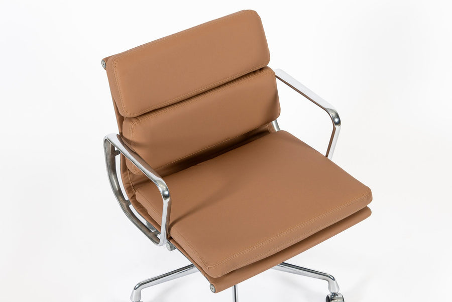 Eames for Herman Miller Aluminum Group Office Chairs in Schumacher VEGAN Leather