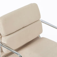 Eames for Herman Miller Tan Cream Office Chair in Schumacher VEGAN Suede