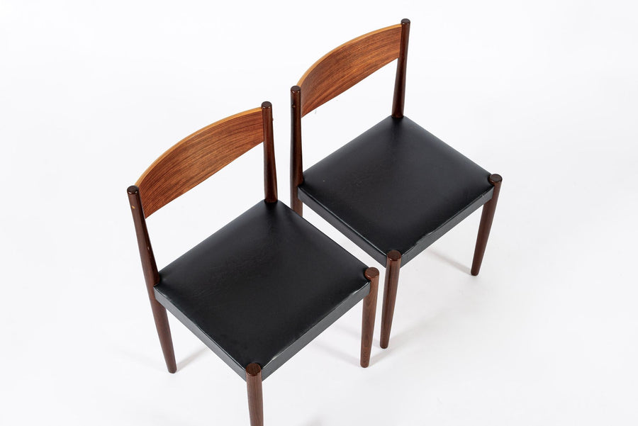 Mid Century Danish Teak Dining Table and Chair Set by Poul Volther for Frem Rojle