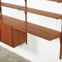 Mid Century Danish HG Teak Wood Modular Wall Unit Shelving & Bookcase