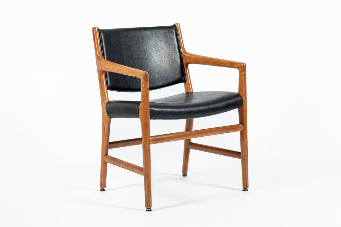 Hans J. Wegner JH507 Oak Dining Armchairs for Johannes Hansen (Attr.), Set of 6, Denmark, Circa 1965