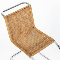 Mies van der Rohe MR10 Cane and Chrome Cantilever Dining Chairs for Stendig, Bauhaus Pair