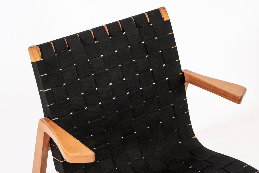 Rare Early Mid Century Wooden Rocking Chair by Ralph Rapson, 1940s