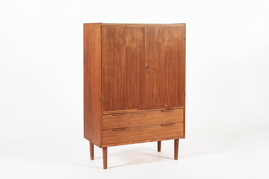 Mid Century Danish Modern Teak Wood Storage or Bar Cabinet