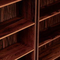 Pair of Mid Century Scandinavian Modern Tall Rosewood Bookcases