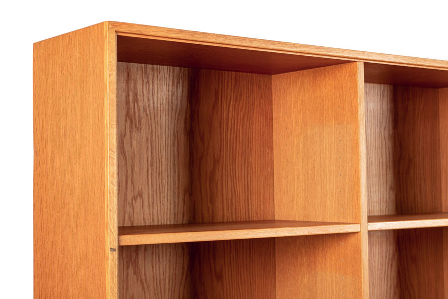 Large Mid Century Danish Teak Wood Bookshelf Wall Unit System