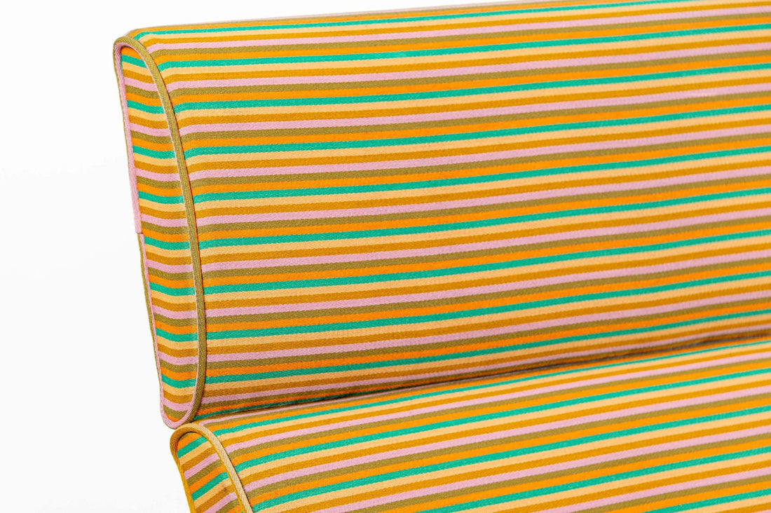 Mid Century Eames Herman Miller Sofa Compact, Alexander Girard Maharam Fabric, 2 Available
