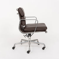 Herman Miller Eames Dark Brown Leather Desk Chair Soft Pad