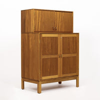 Mid Century Danish Teak Wood Storage Cabinet by Soborg Mobler - 2 Available