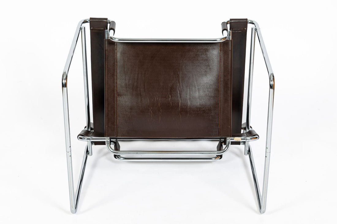 Mid Century Brown Wassily Chair by Marcel Breuer for Stendig 1960s, 2 Available