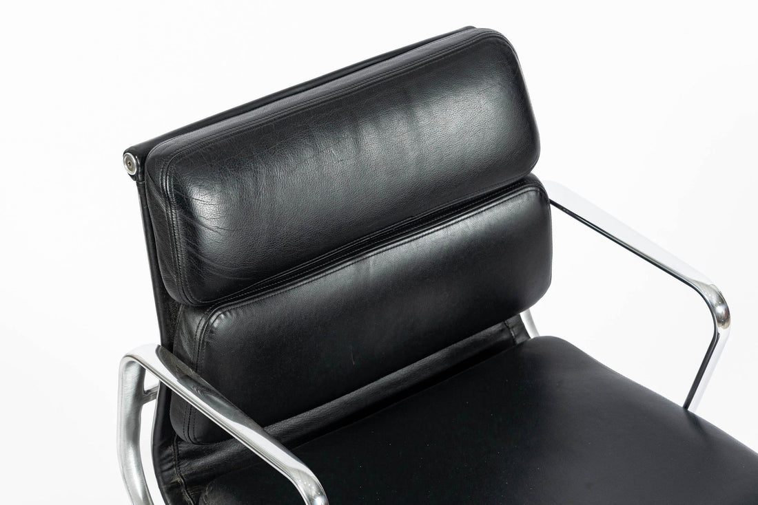 Eames for Herman Miller Soft Pad Black Leather Desk Chair 2000s