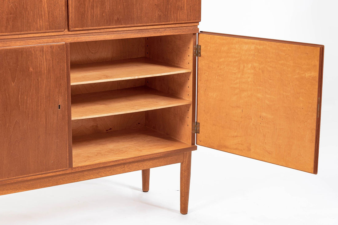 Mid-Century Scandinavian Teak Wood Storage Cabinet in the Style of Afdal