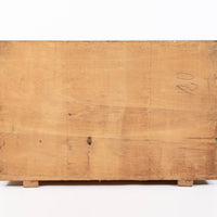 Antique Art Deco Italian Walnut Wood Credenza Cabinet
