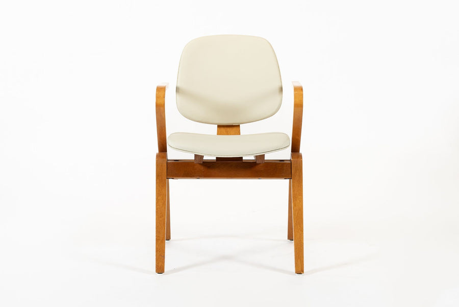 Mid Century Plywood Arm Chairs by Joe Atkinson for Thonet