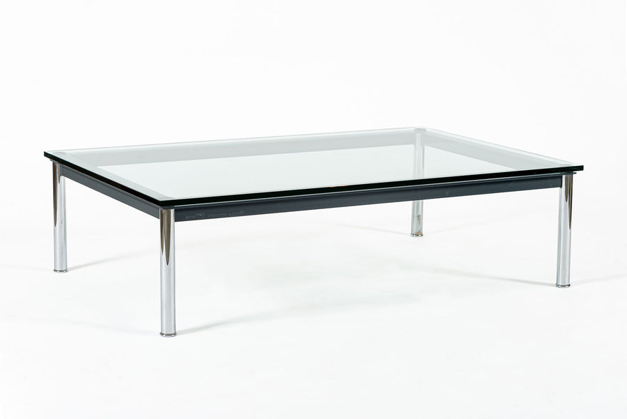 Bauhaus LC10-P Low Glass Coffee Table by Le Corbusier for Cassina