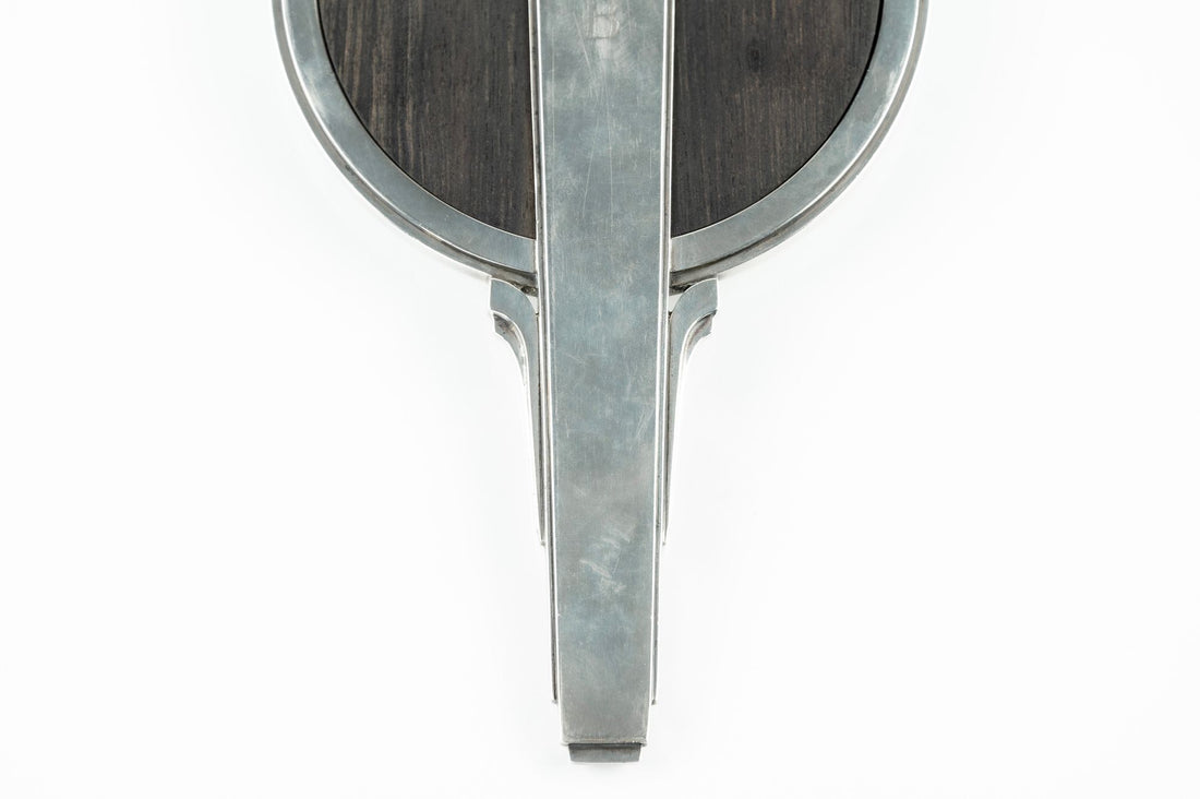 Georg Jensen Sterling Silver and Ebony Hand Mirror No. 224 by Harald Nielsen, Denmark c. 1930