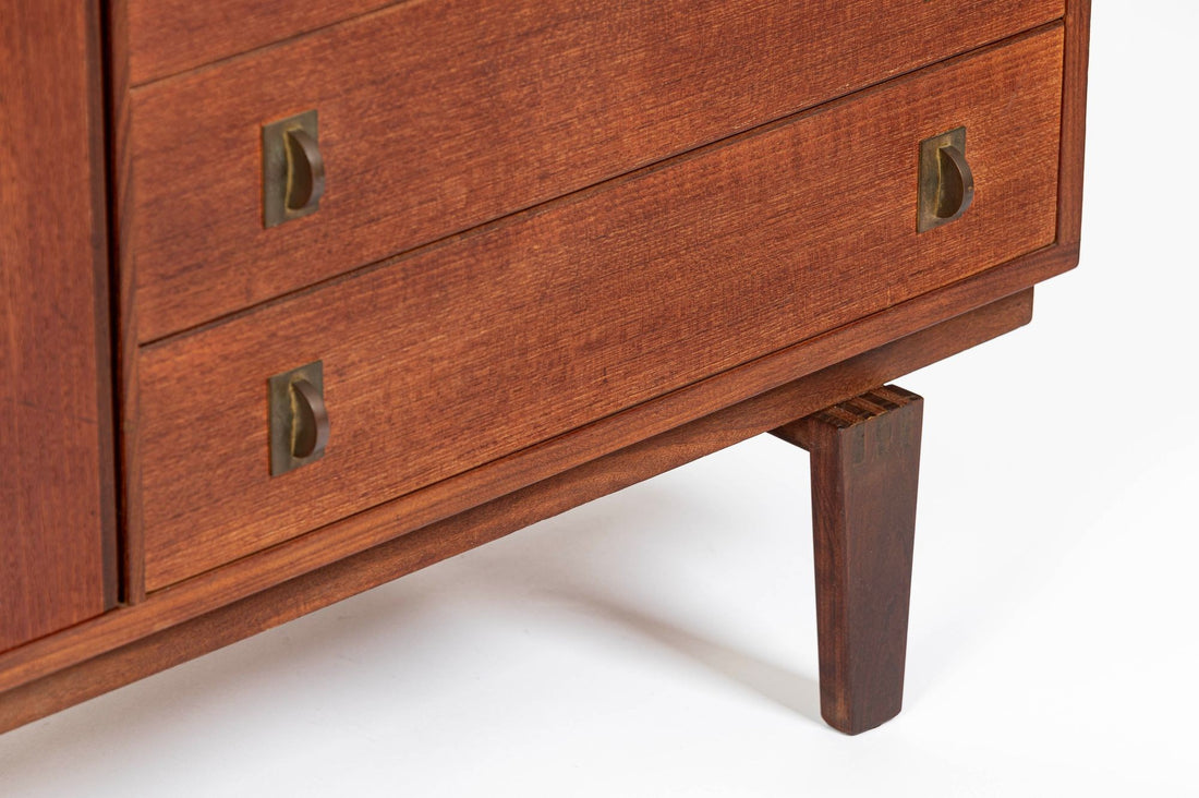 Mid-Century Danish Teak Secretary Desk Bookcase by Peter Løvig Nielsen, 1960s