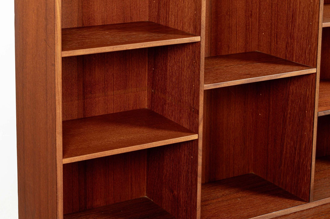 Mid-Century Danish Teak Wall Unit Bookcase by Peter Løvig Nielsen, Pair, 1960s