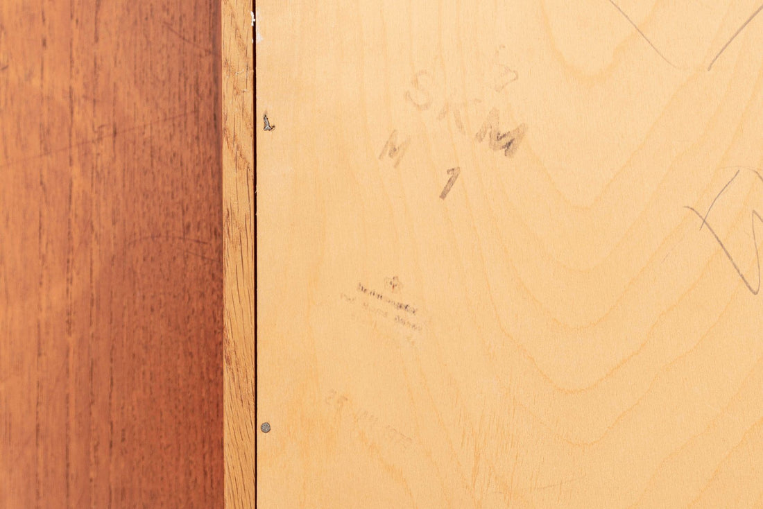 Mid-Century Danish Small Wood Extendable Dining or Game Table by SKM