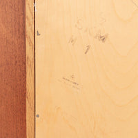 Mid-Century Danish Small Wood Extendable Dining or Game Table by SKM